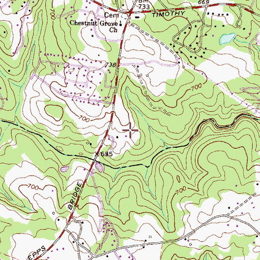 Topographic Map of Epps Bridge Crossing, GA