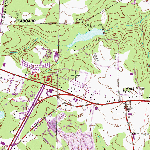 Topographic Map of Fairfield, GA