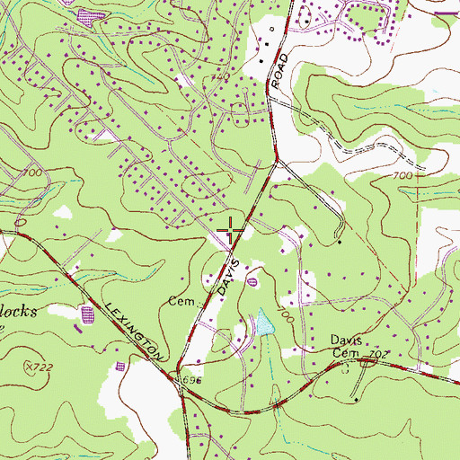 Topographic Map of Athens - Clarke County Fire Department Station 5, GA