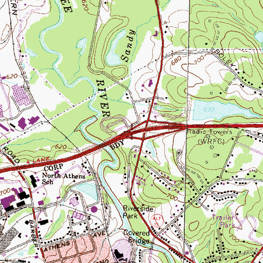 Topographic Map of First African Methodist Episcopal Church, GA