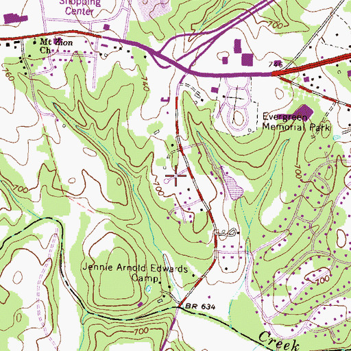 Topographic Map of Pine Lake, GA