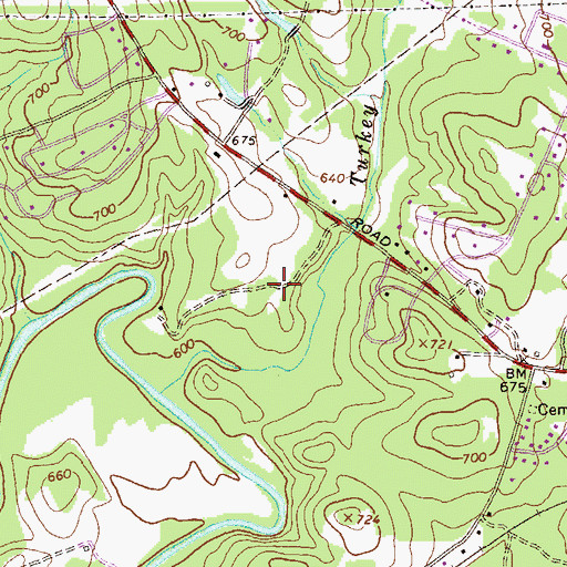 Topographic Map of Sedgefield, GA