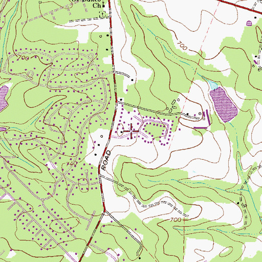 Topographic Map of The Jockey Club Estates, GA