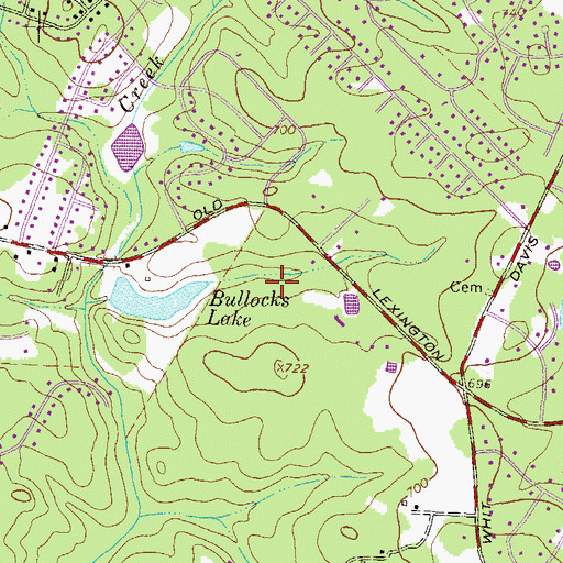 Topographic Map of Waterford, GA