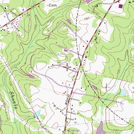 Topographic Map of West Winter, GA
