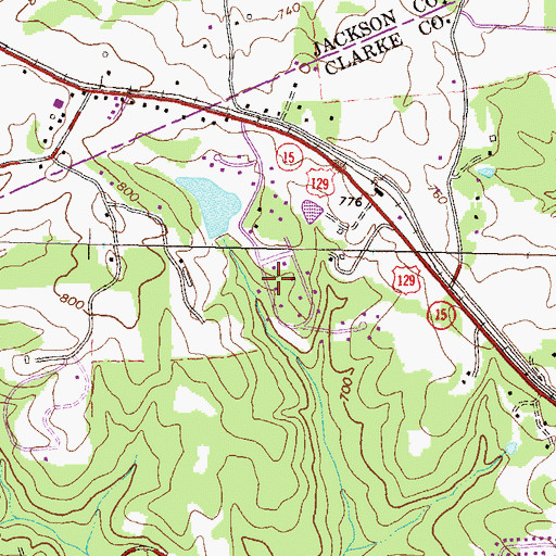 Topographic Map of Westgate Park, GA