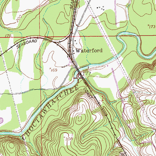Topographic Map of Killebrew Factory Creek, AL