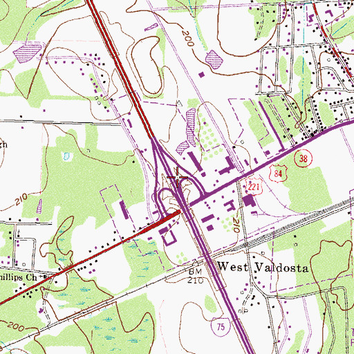 Topographic Map of Exit 4, GA