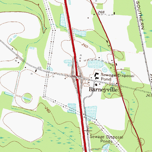 Topographic Map of Exit 12, GA