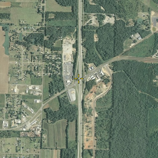 Aerial/Satellite Image of Exit 45, GA