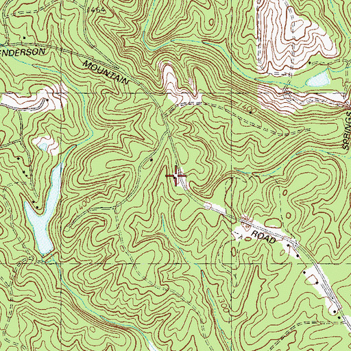 Topographic Map of Indian Pine School (historical), GA