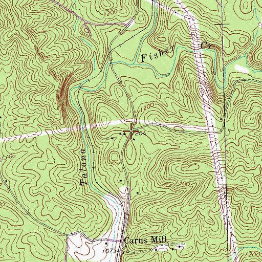 Topographic Map of Keasley (historical), GA