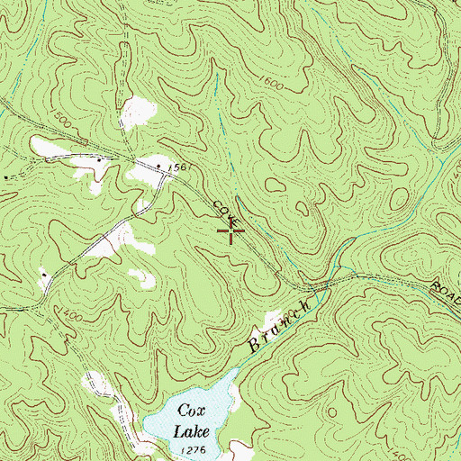 Topographic Map of Weaver School (historical), GA