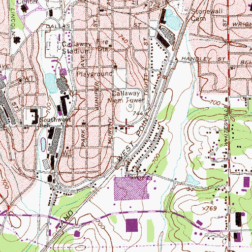 Topographic Map of Church of God, GA