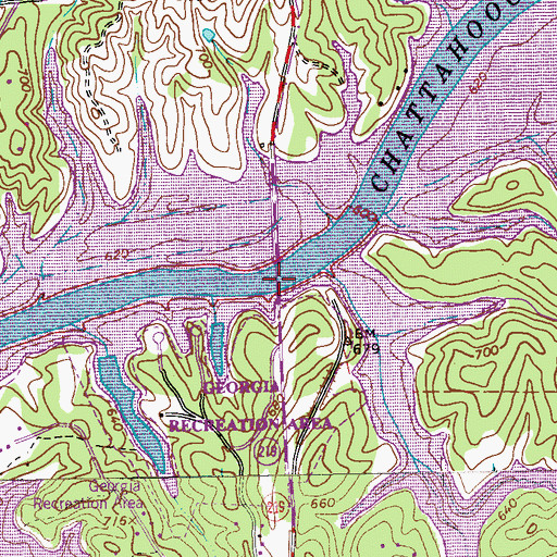 Topographic Map of Mooty Ferry (historical), GA