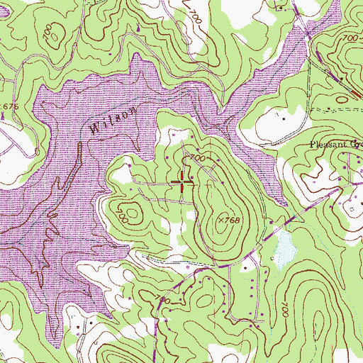 Topographic Map of River Trace, GA