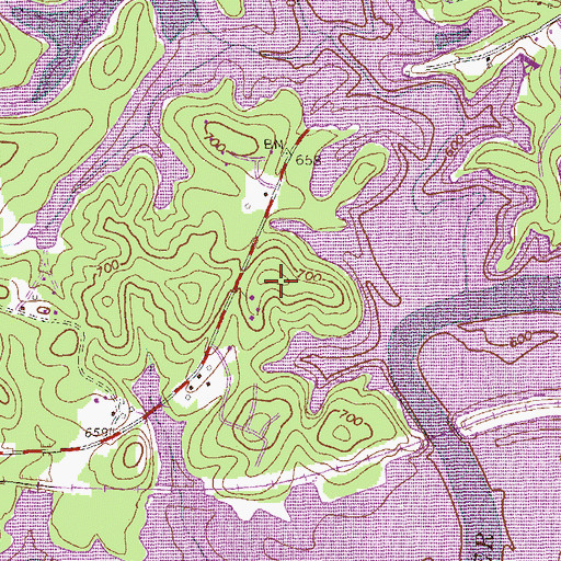 Topographic Map of Riverview, GA