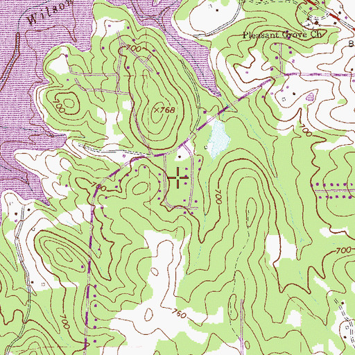 Topographic Map of Timber Ridge, GA