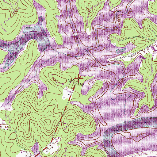 Topographic Map of Vernon (historical), GA