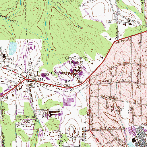 Topographic Map of West Georgia Cancer Clinic, GA