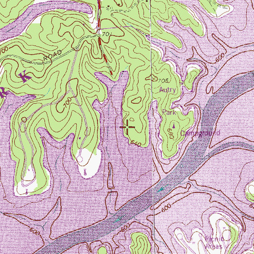 Topographic Map of Birdsongs Store (historical), GA