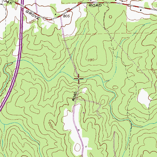 Topographic Map of Davisons Mill (historical), GA