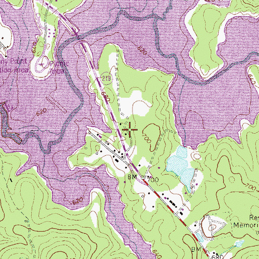 Topographic Map of North Ridge, GA
