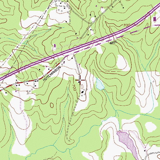 Topographic Map of Parkway Estates, GA