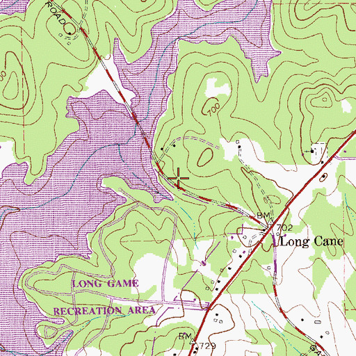 Topographic Map of Saint Paul Church, GA