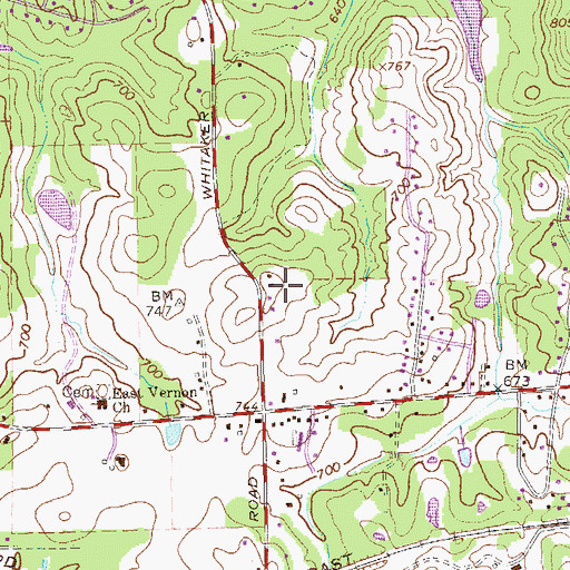 Topographic Map of Spring Valley, GA