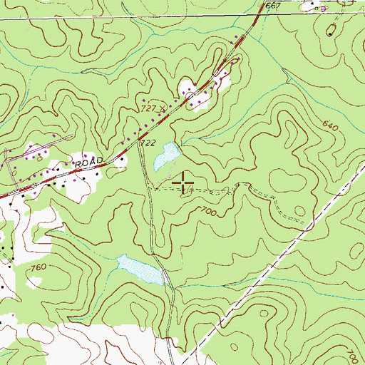 Topographic Map of West Wood, GA