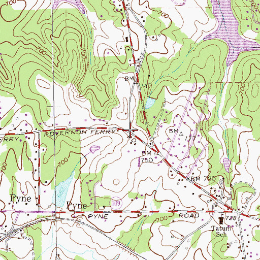 Topographic Map of Wheelers Store (historical), GA