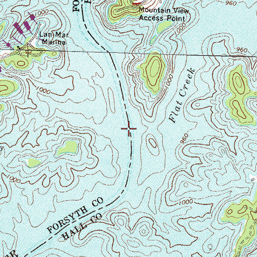 Topographic Map of Goddards Ford (historical), GA
