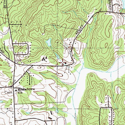 Topographic Map of Longstreet Fish Hatchery, GA