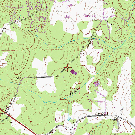 Topographic Map of Mashburn Senior High School, GA