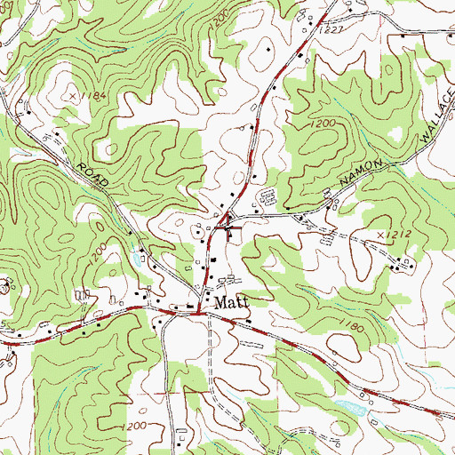 Topographic Map of Milford School (historical), GA