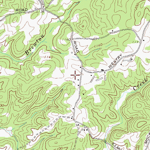 Topographic Map of Siloam Baptist Church, GA