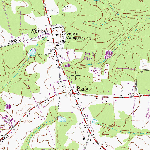 Topographic Map of Abide Awhile, GA