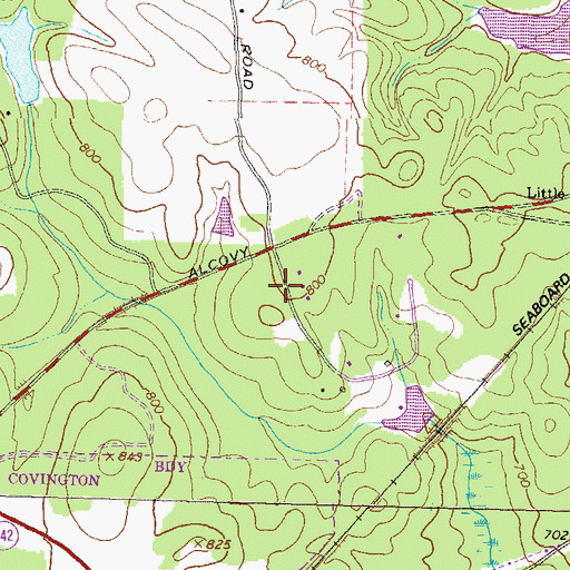 Topographic Map of Briarpatch, GA