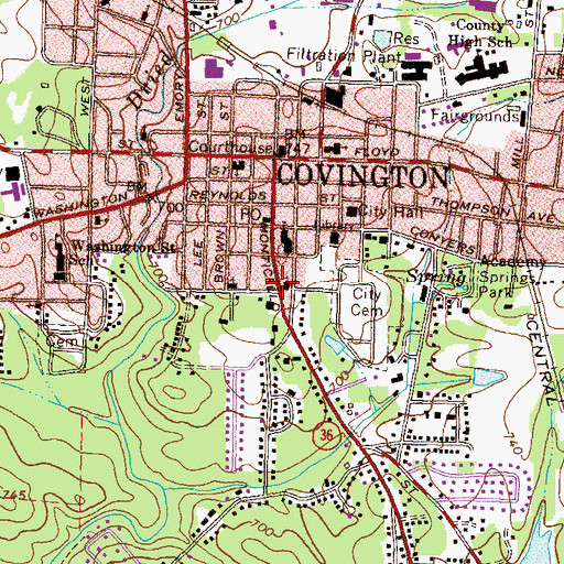Topographic Map of Church of the Good Shepherd, GA