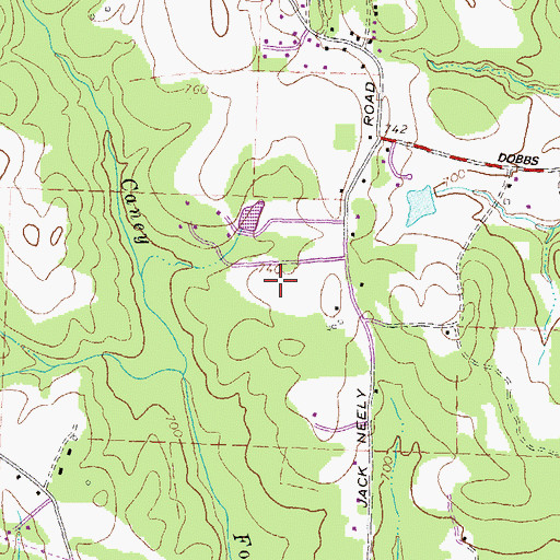 Topographic Map of Country View, GA