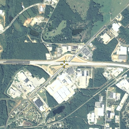 Aerial/Satellite Image of Exit 45A, GA