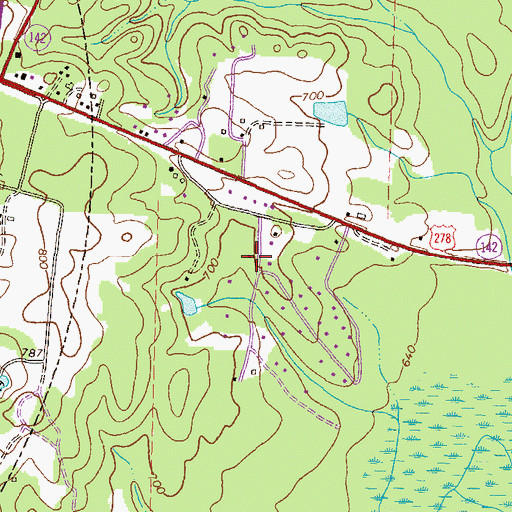 Topographic Map of Fairfield, GA