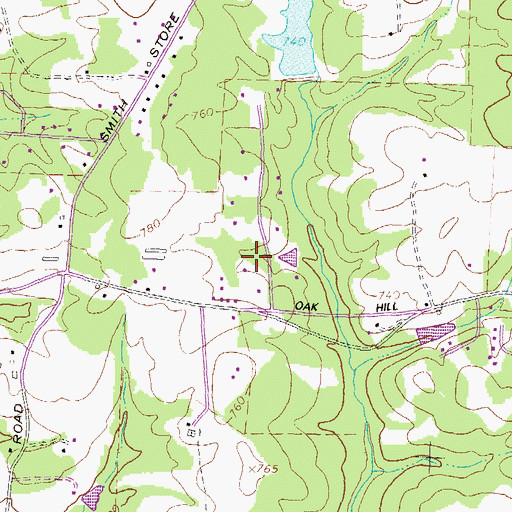 Topographic Map of Forest Lakes, GA