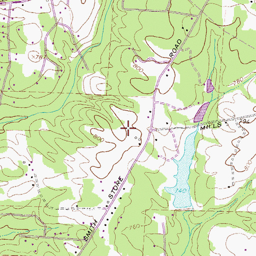 Topographic Map of Glynn Isles, GA