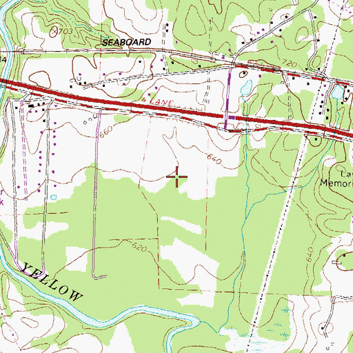 Topographic Map of Riverside Estates, GA
