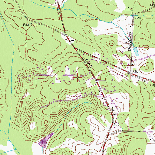 Topographic Map of Spring Valley, GA