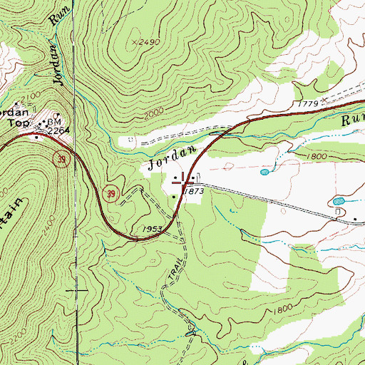 Topographic Map of Bath Alum Camp (historical), VA