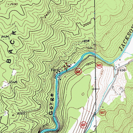 Topographic Map of Boiling Spring Camp, VA