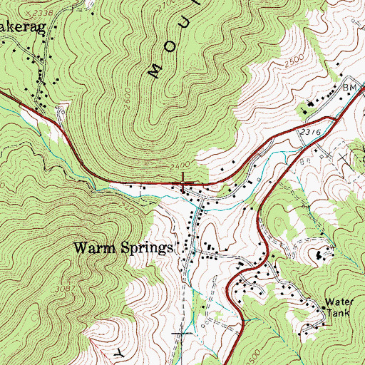 Topographic Map of Germantown (historical), VA